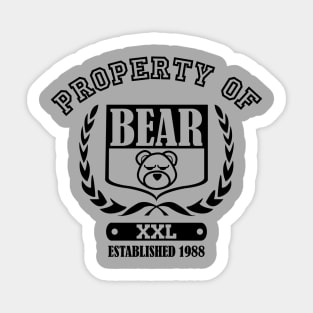 Property of Bear Athletic Gear Sticker